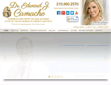 Tablet Screenshot of cosmeticdentistryofsa.com